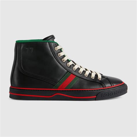 tenis gucci negro hombre|gucci 1977 slip on.